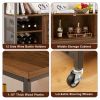 Wine shelf table;  modern wine bar cabinet;  console table;  bar table;  TV cabinet;  sideboard with storage compartment;  can be used in living room;