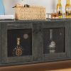 Wine shelf table;  modern wine bar cabinet;  console table;  bar table;  TV cabinet;  sideboard with storage compartment;  can be used in living room;