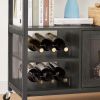 Wine shelf table;  modern wine bar cabinet;  console table;  bar table;  TV cabinet;  sideboard with storage compartment;  can be used in living room;