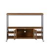 Wine shelf table;  modern wine bar cabinet;  console table;  bar table;  TV cabinet;  sideboard with storage compartment;  can be used in living room;