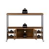 Wine shelf table;  modern wine bar cabinet;  console table;  bar table;  TV cabinet;  sideboard with storage compartment;  can be used in living room;