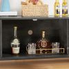 Wine shelf table;  modern wine bar cabinet;  console table;  bar table;  TV cabinet;  sideboard with storage compartment;  can be used in living room;