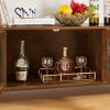 Wine shelf table;  modern wine bar cabinet;  console table;  bar table;  TV cabinet;  sideboard with storage compartment;  can be used in living room;