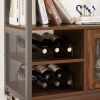 Wine shelf table;  modern wine bar cabinet;  console table;  bar table;  TV cabinet;  sideboard with storage compartment;  can be used in living room;