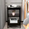 3-Tier Side Table End Table Nightstand with Stable Structure