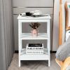 3-Tier Side Table End Table Nightstand with Stable Structure