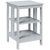 3-Tier Side Table End Table Nightstand with Stable Structure