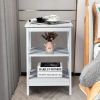 3-Tier Side Table End Table Nightstand with Stable Structure