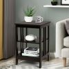 3-Tier Side Table End Table Nightstand with Stable Structure