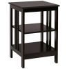 3-Tier Side Table End Table Nightstand with Stable Structure