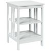 3-Tier Side Table End Table Nightstand with Stable Structure