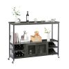 Wine shelf table;  modern wine bar cabinet;  console table;  bar table;  TV cabinet;  sideboard with storage compartment;  can be used in living room;