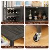 Wine shelf table;  modern wine bar cabinet;  console table;  bar table;  TV cabinet;  sideboard with storage compartment;  can be used in living room;