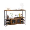 Wine shelf table;  modern wine bar cabinet;  console table;  bar table;  TV cabinet;  sideboard with storage compartment;  can be used in living room;