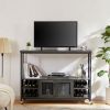 Wine shelf table;  modern wine bar cabinet;  console table;  bar table;  TV cabinet;  sideboard with storage compartment;  can be used in living room;