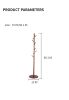 Wooden Tree Coat Rack Stand;  8 Hooks - Super Easy Assembly NO Tools Required - 3 Adjustable Sizes Free Standing Coat Rack;  Hallway/Entryway Coat Han