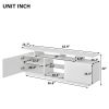 Modern TV Stand for TVs up to 65inches with LED lights, 16 Colors, for Livingroom, Bedroom