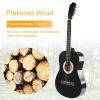 38" Acoustic Beginners Guitar with Guitar Bag Strap Tuner Extra String Set Kids Gift